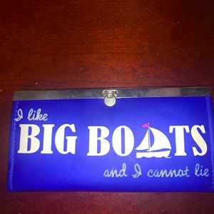 🟢🟢ROYAL BLUE  “I LIKE BIG BOATS & I CANNOT LIE” WALLET🟢🟢